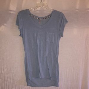 Blue pocket tee shirt